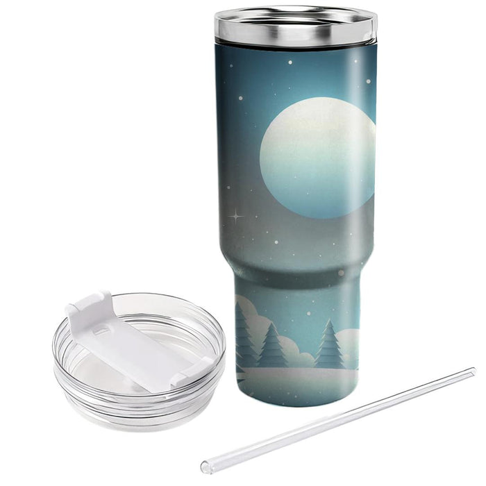 Serene Reflection - Winter Solstice  Custom Tumblers