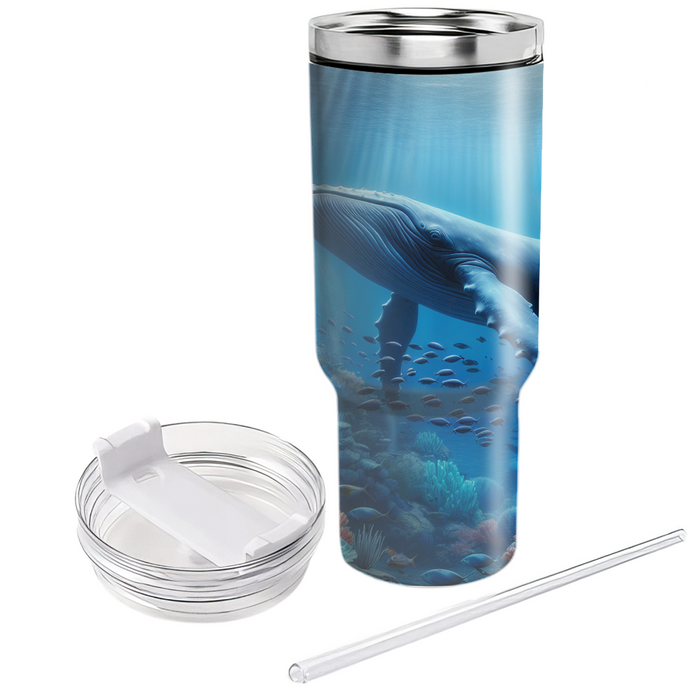 Underwater Whale Harmony  Tumbler Cups