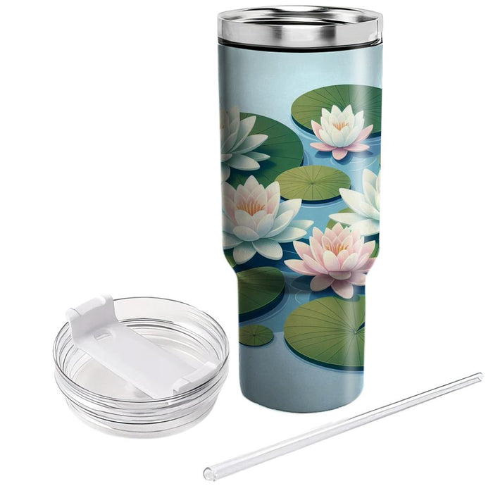 Tranquil Water Lily  Unique Tumblers