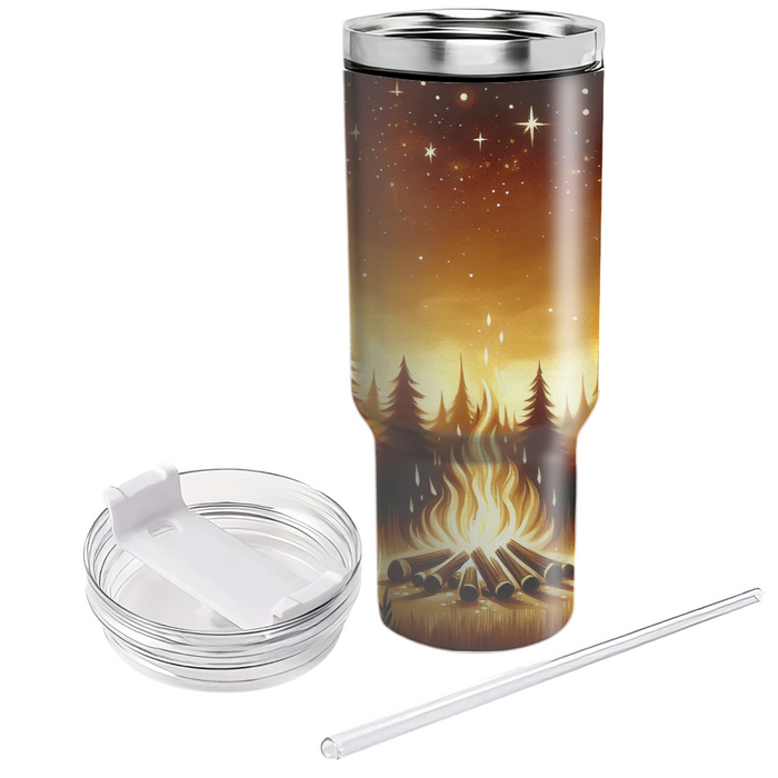 Autumn Campfire Nights  Travel Tumblers