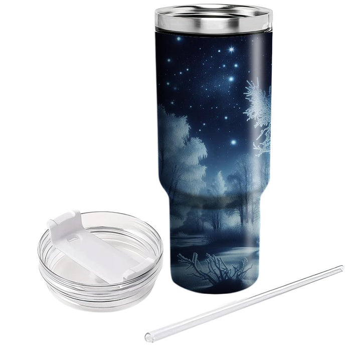 Winter Midnight Frost  Tumblers For Gifts