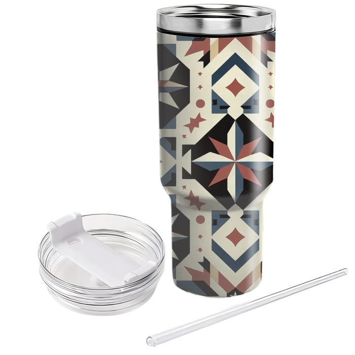 Vintage Star Motif Custom Tumblers