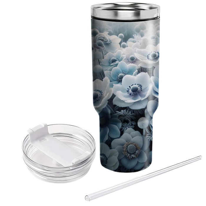 Frosted Anemone  Tumblers With Lids