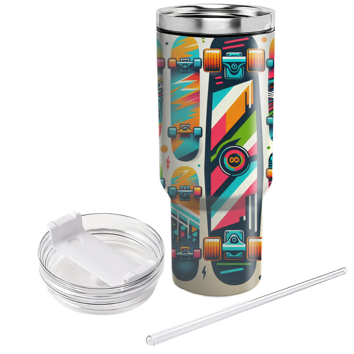 Retro Skateboard Culture Insulated Tumblers