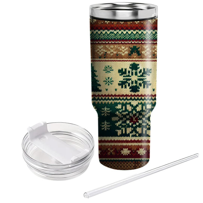 Winter Cozy Knit Sweater  Custom Tumblers