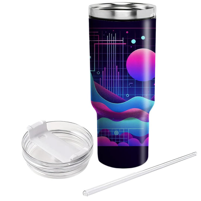 Futuristic Synthwave  Tumblers For Gifts