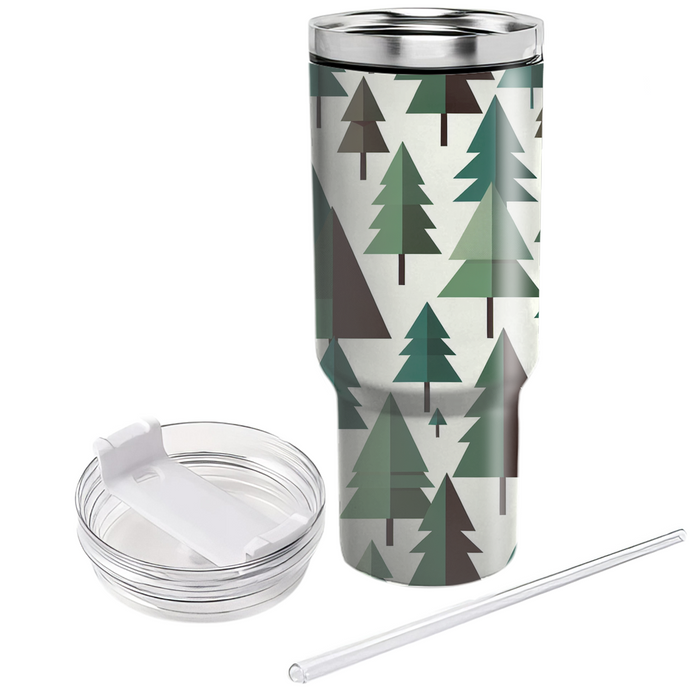 Geometric Forest Pattern  Decorative Tumblers