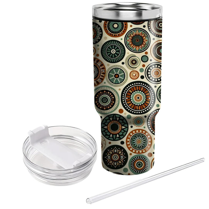 Bohemian Tribal Circles  Insulated Tumblers