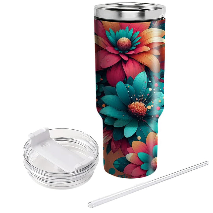 Radical Floral Splash  Insulated Tumblers