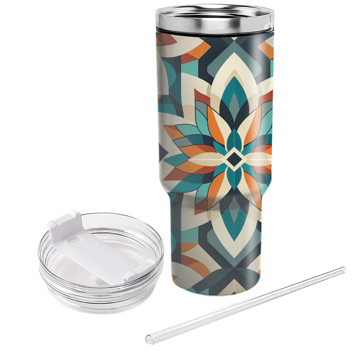 Artistic Geometric Petals  Insulated Tumblers