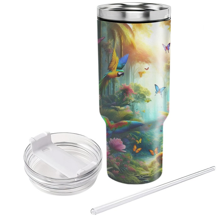 Spring Rainforest Escape  Tumbler Cups