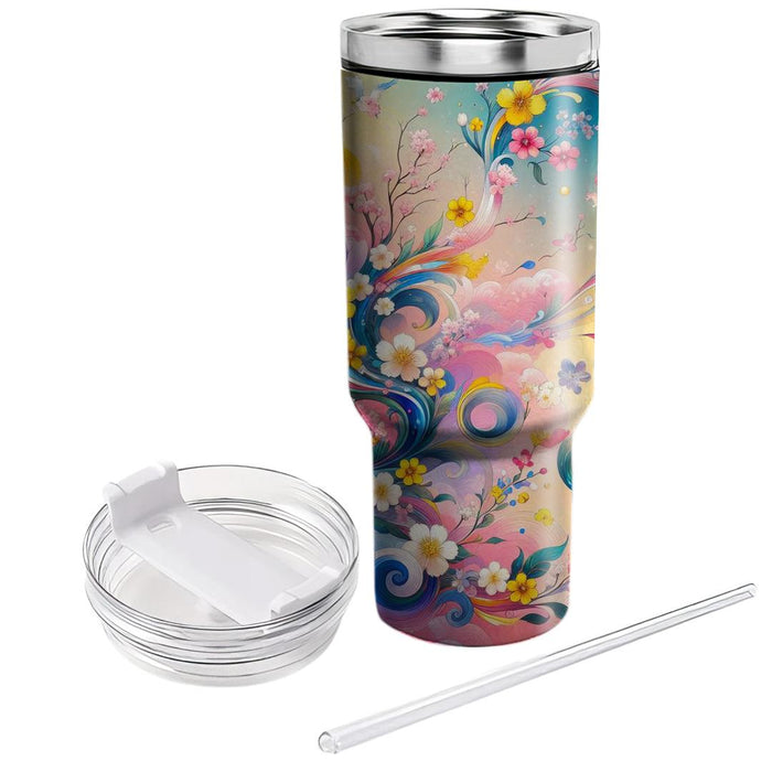 Whimsical Winds - A Spring Celebration  Unique Tumblers