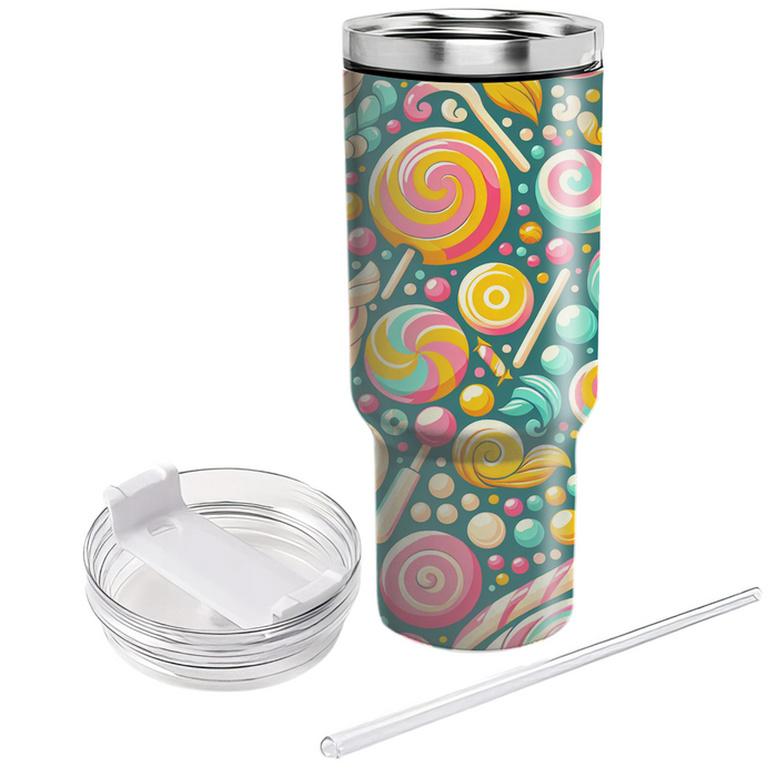 Vintage 80s Candy Swirl  Tumblers For Gifts