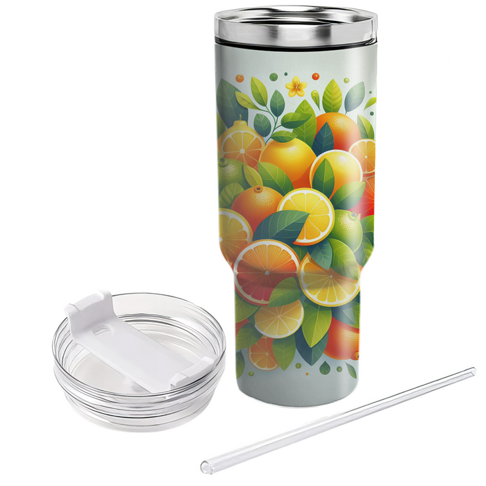 Vibrant Citrus Garden  Custom Tumblers