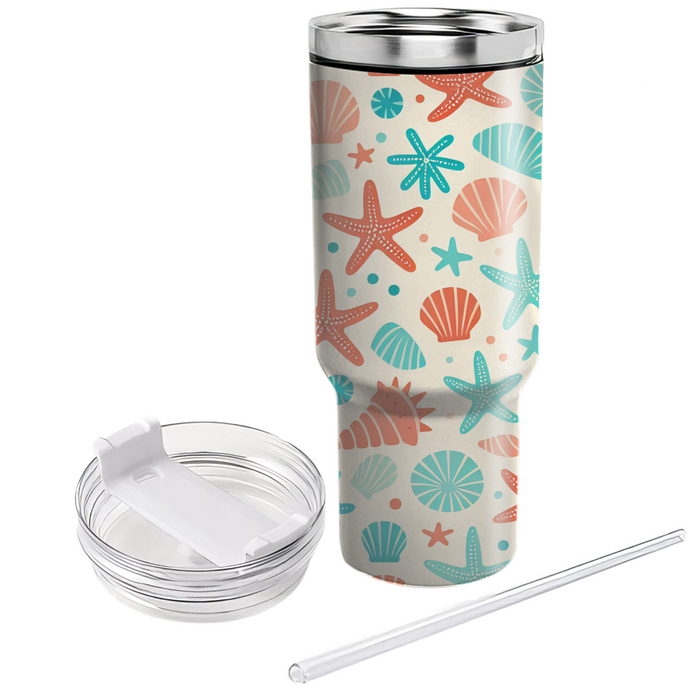 Whimsical Starfish Design  Custom Tumblers