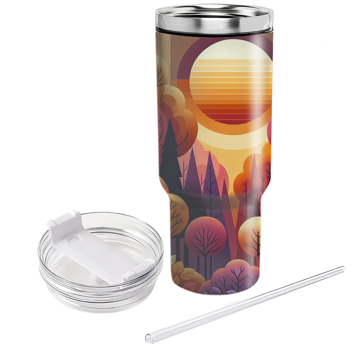 Autumn Sunset  Travel Tumblers