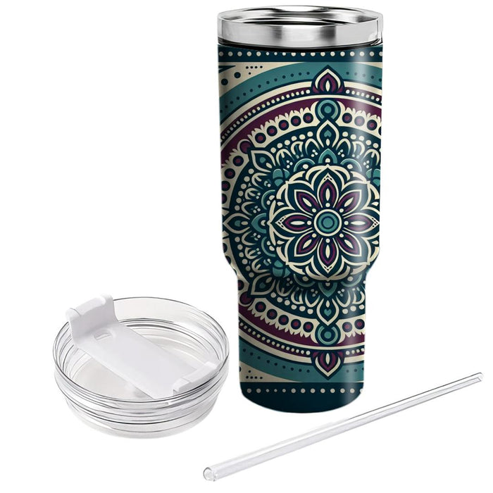 Zenith Retro Mandala  Custom Tumblers