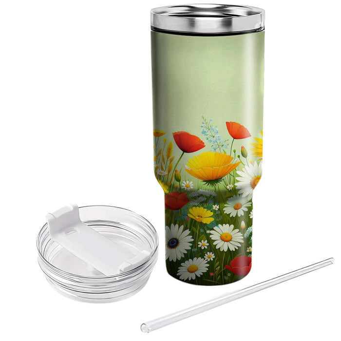 Spring Wildflower Whimsy  Decorative Tumblers