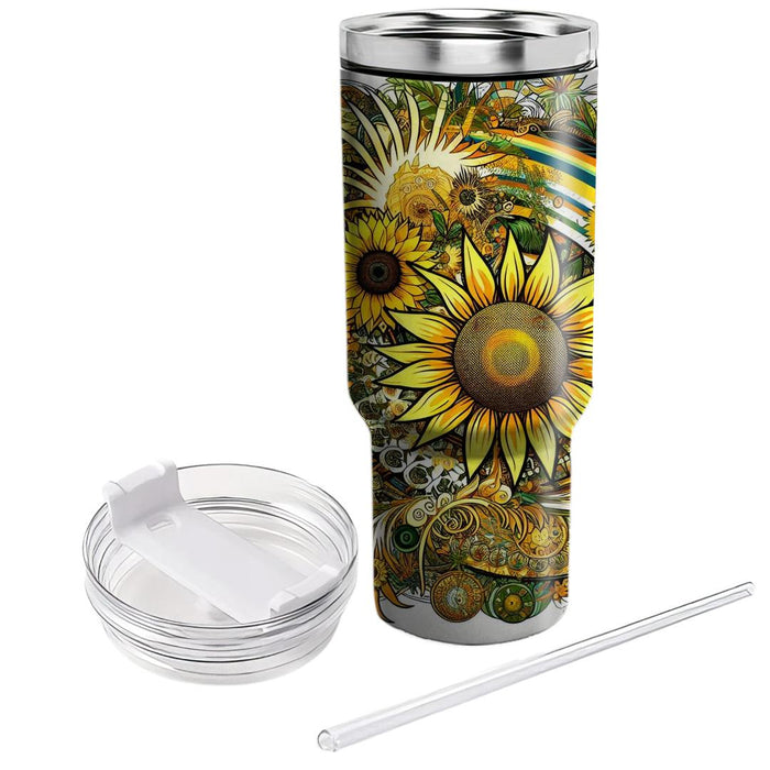 Vivid Summer Solstice Travel Tumblers