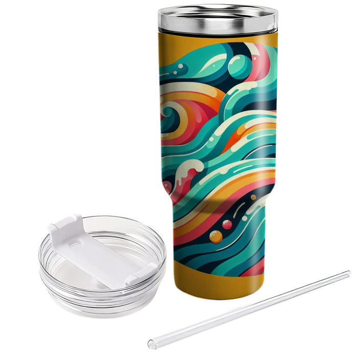 Artistic Waves  Insulated Tumblers