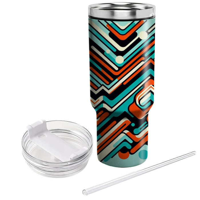 Zigzag Groove  Personalized Tumblers