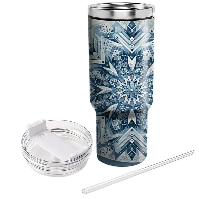 Winter Crystal Symphony  Insulated Tumblers