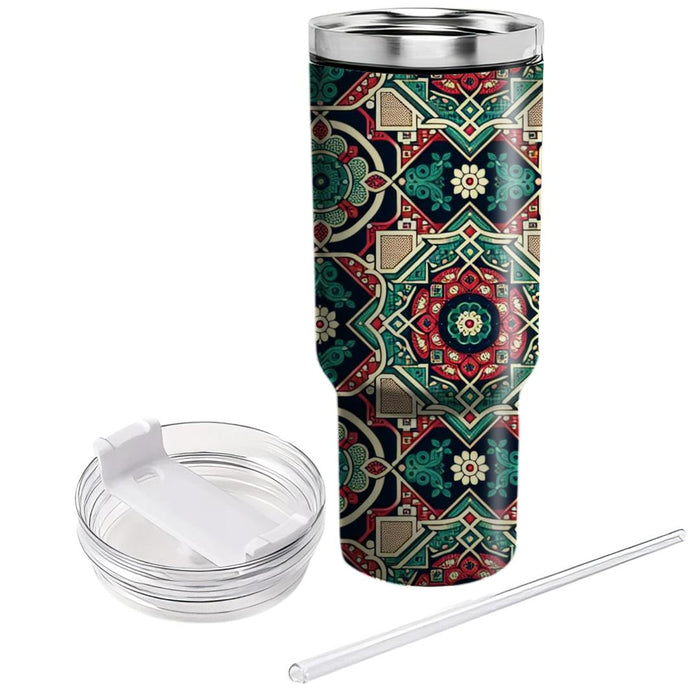 Vintage Paisley  Tumbler Cups