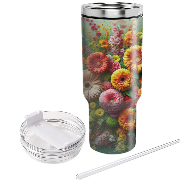 Bold Floral Burst  Custom Tumblers