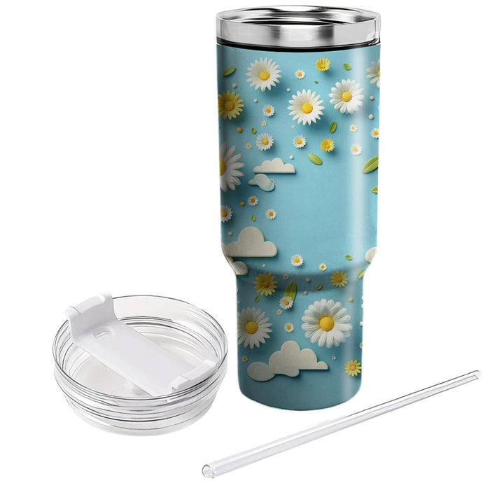 Whimsical Daisy  Tumbler Cups