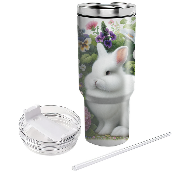 Floral Bunny Blossom  Decorative Tumblers