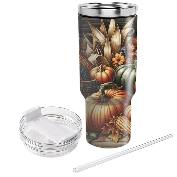 Autumn Harvest Gathering  Travel Tumblers