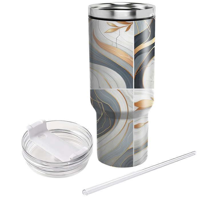 Sleek Marble Veins  Custom Tumblers