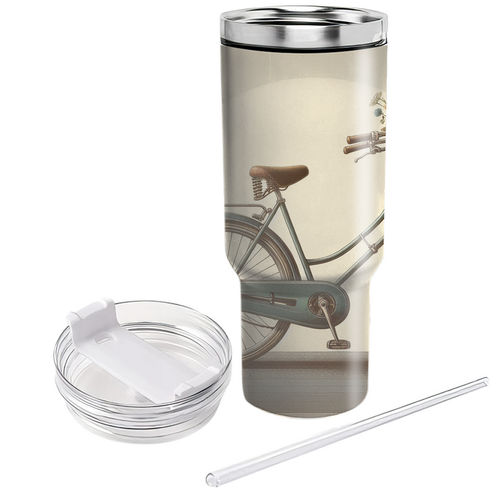 Vintage Bicycle Ride  Tumbler Cups