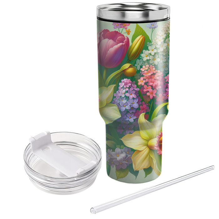 Spring Garden Gathering  Personalized Tumblers