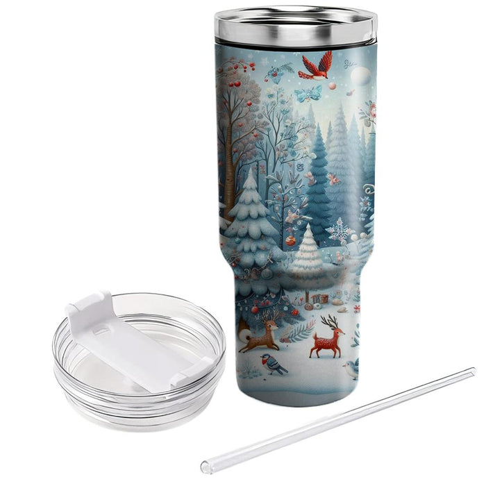 Whimsical Winter Forest  Custom Tumblers