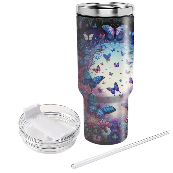 Mystical Butterfly Garden Travel Tumblers