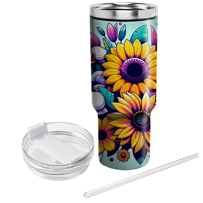 Floral Fusion  Decorative Tumblers