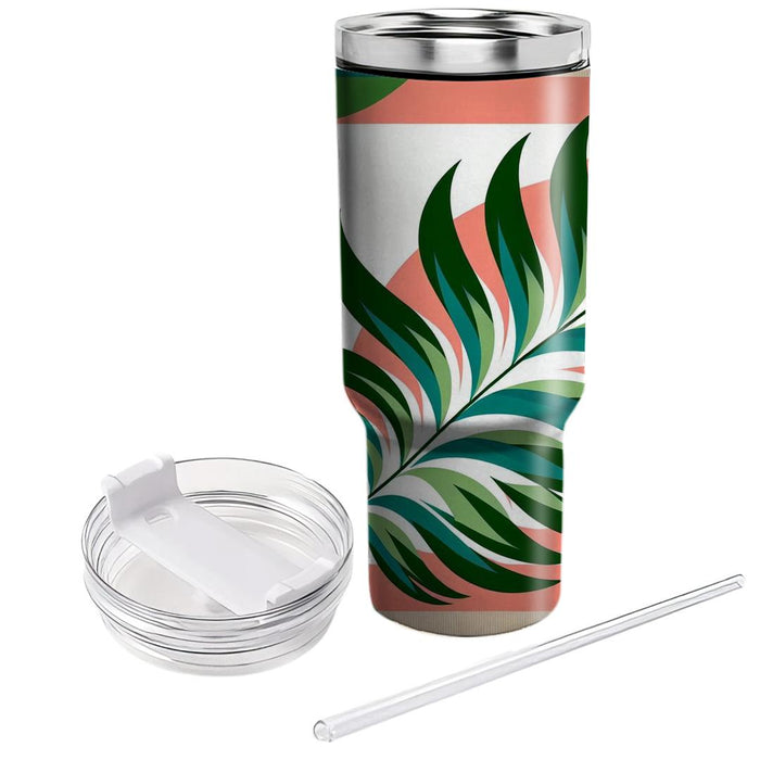 Tropical Palm Leaf Pattern  Insulated Tumblers