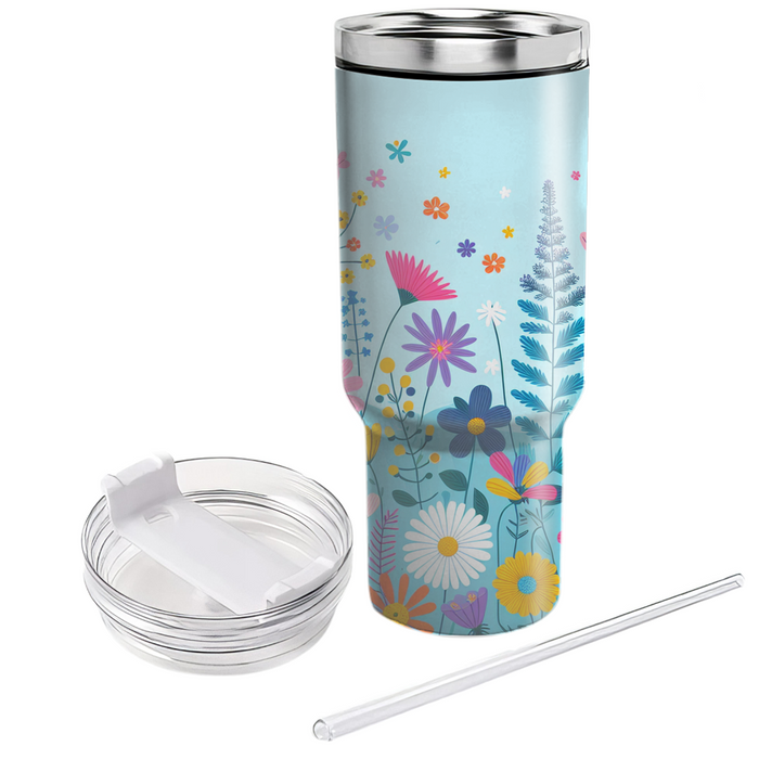 Whimsical Wildflower Garden  Insulated Tumblers