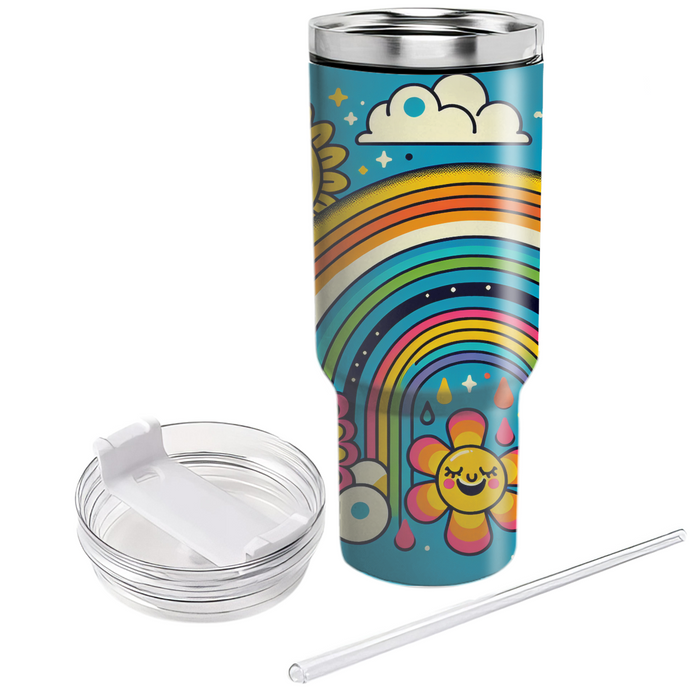 Sunshine And Rainbows  Custom Tumblers