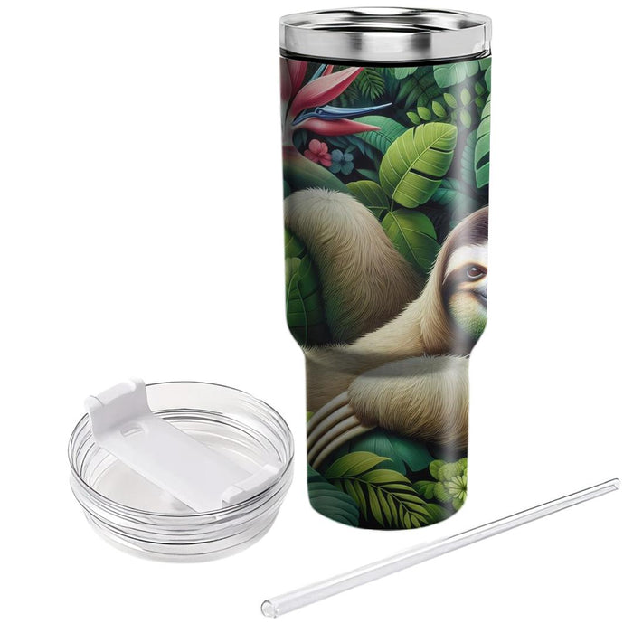 Tropical Sloth Sanctuary  Tumbler Cups