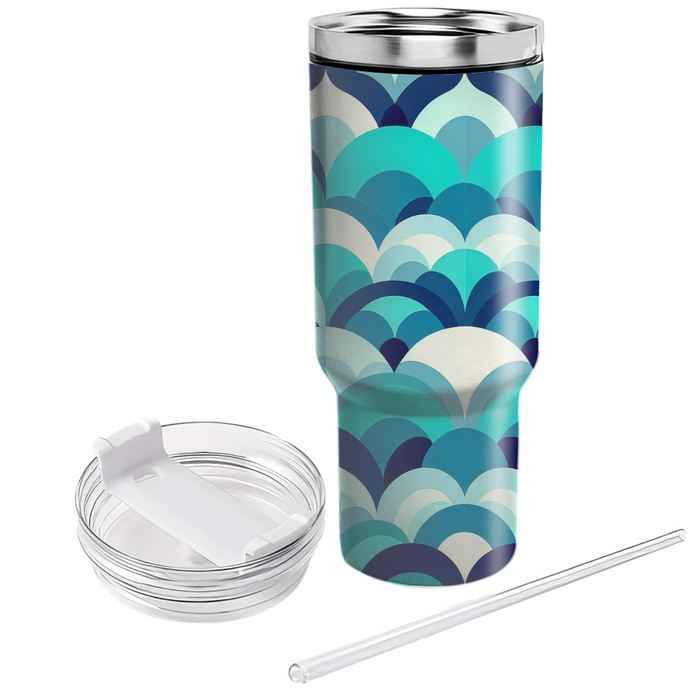 Geometric Fish Scale Custom Tumblers