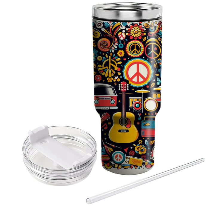 Retro Festival Vibes  Insulated Tumblers