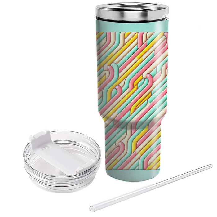 Whimsical Candy Stripes  Unique Tumblers