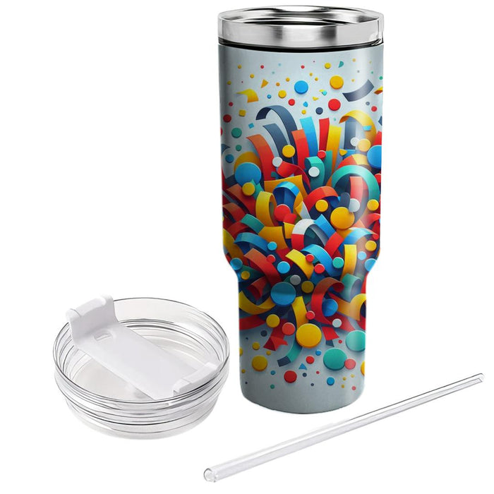 Energetic Confetti  Unique Tumblers