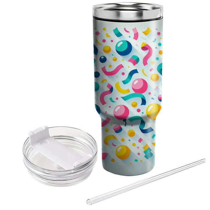 Whimsical Confetti  Tumblers With Lids