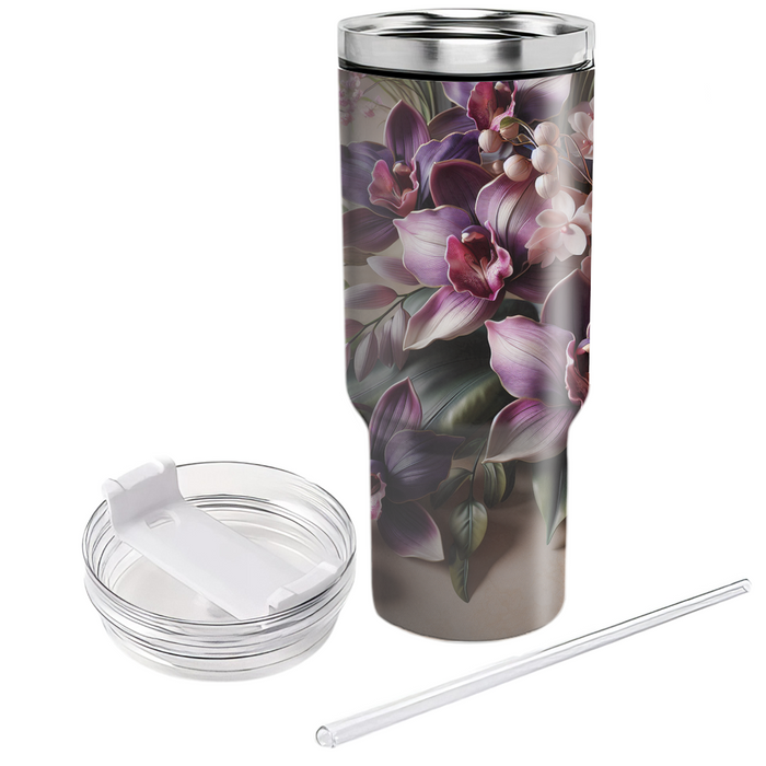 Glamorous Orchid Bliss  Tumblers With Lids