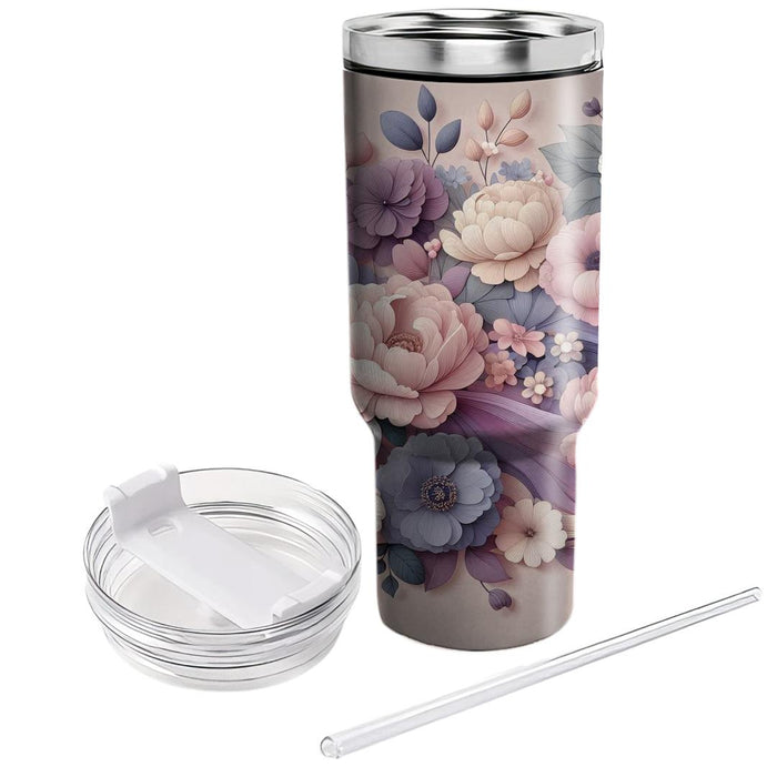 Gentle Floral Harmony  Custom Tumblers