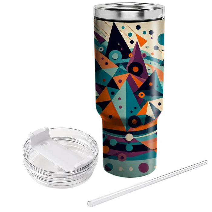 Bold Geometric Waves  Unique Tumblers