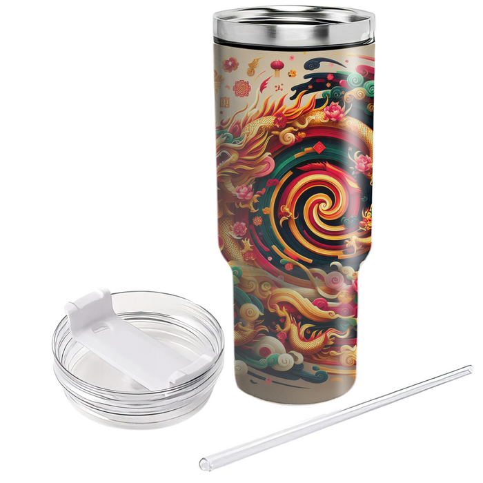 Whirlwind Wishes - A Lunar New Year  Decorative Tumblers